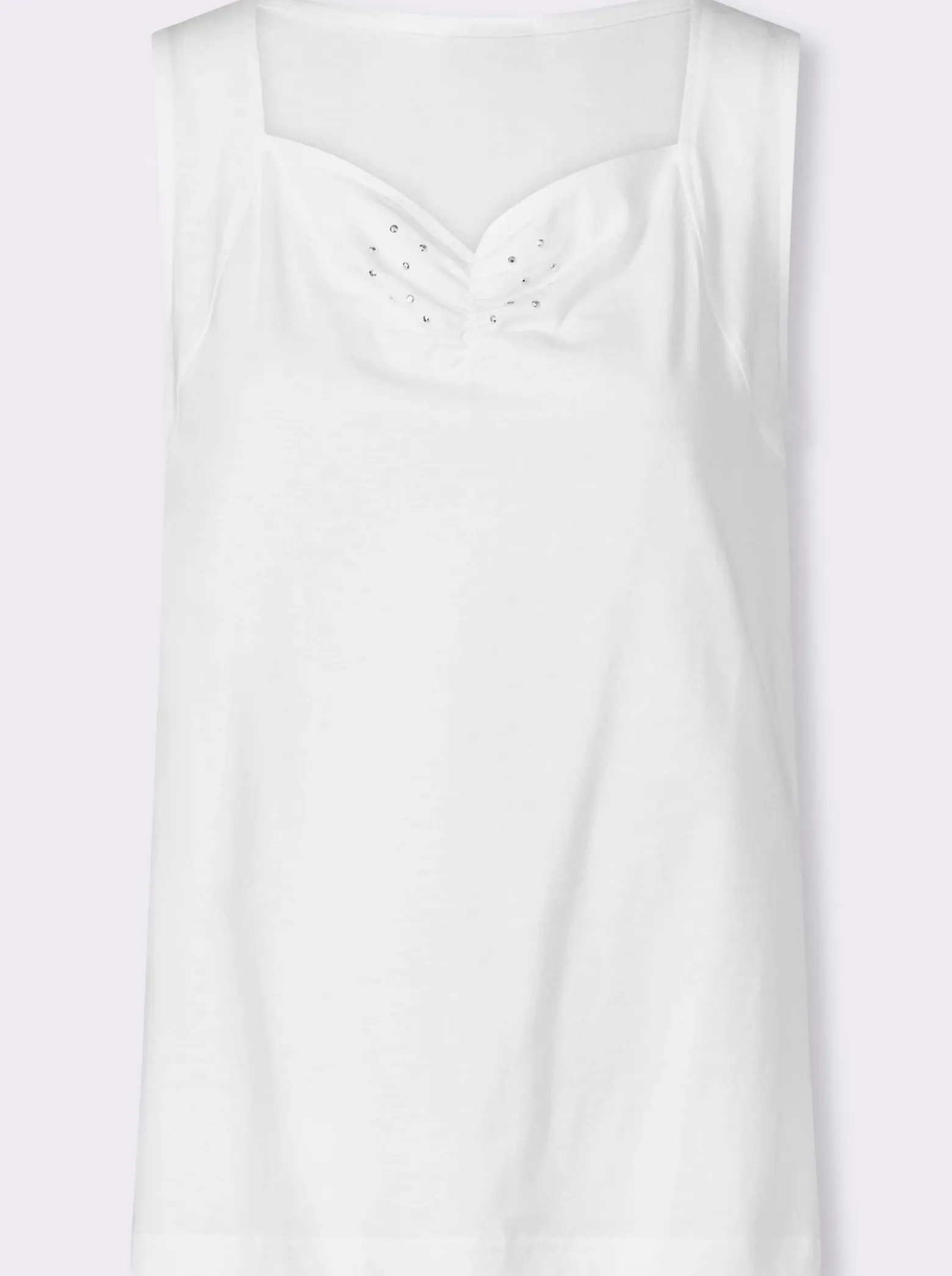 Shirttop mit herzförmigem Ausschnitt