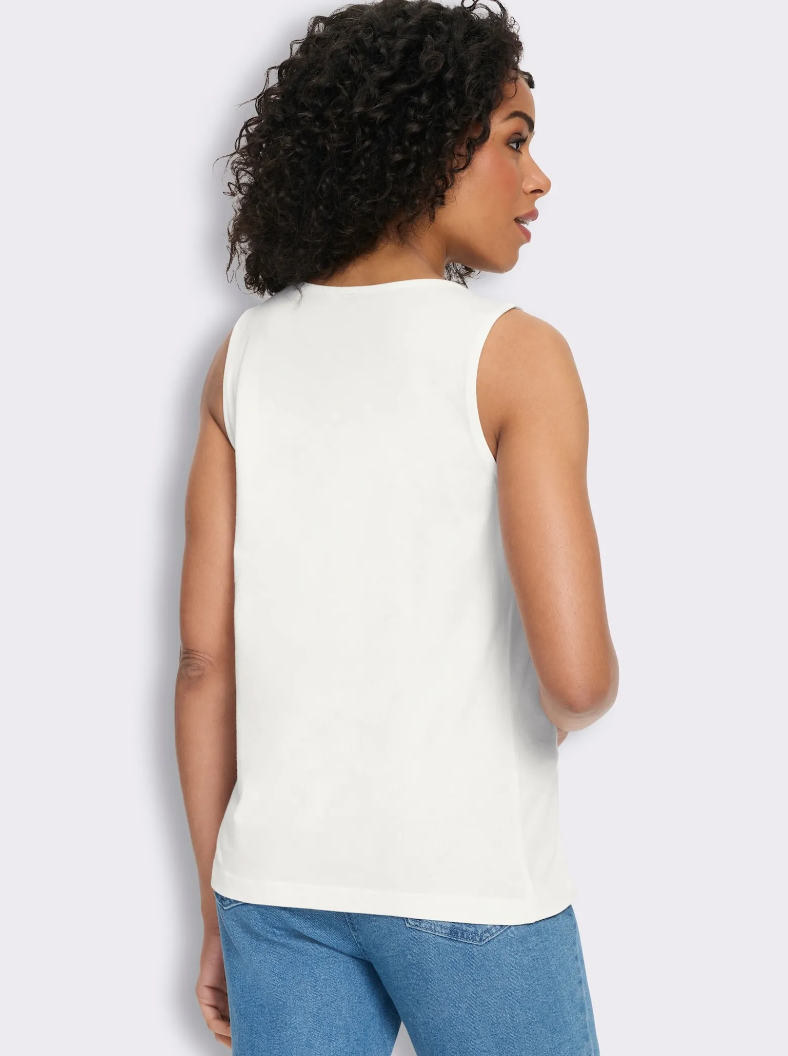Shirttop mit herzförmigem Ausschnitt