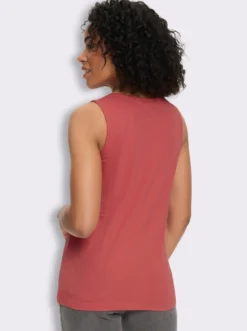 Shirttop mit herzförmigem Ausschnitt