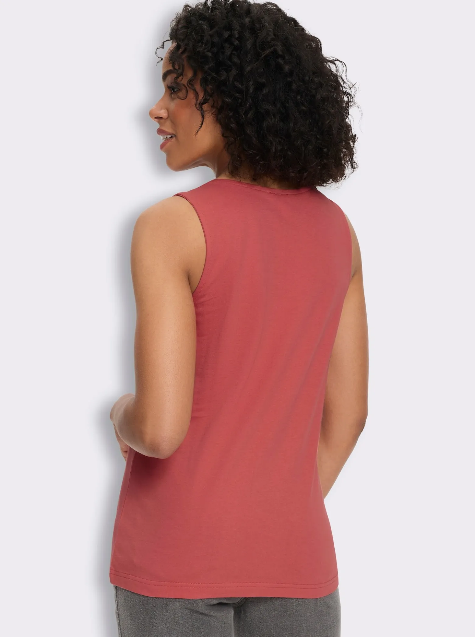 Shirttop mit herzförmigem Ausschnitt