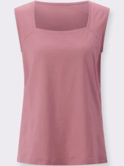 Shirttop mit Karree-Ausschnitt