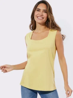 Shirttop mit Karree-Ausschnitt