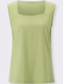 Shirttop mit Karree-Ausschnitt