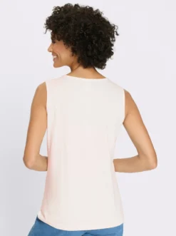 Shirttop mit kurzer Druckknopfleiste