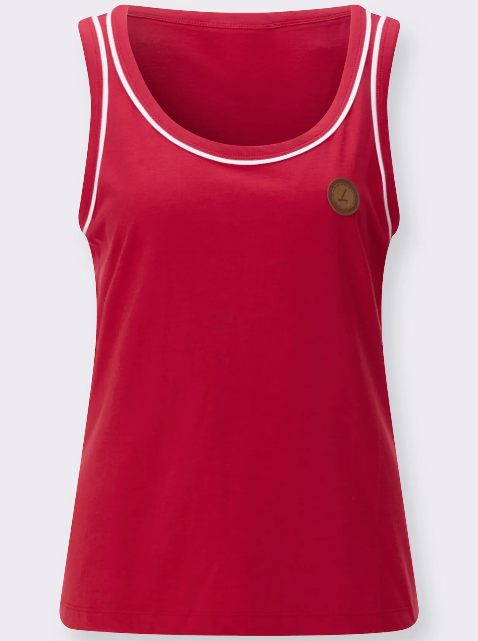 Shirttop mit Paspelierung