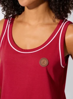 Shirttop mit Paspelierung