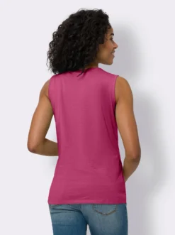 Shirttop mit platziertem Blüten-Druck