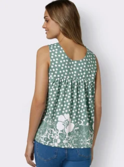 Shirttop mit Raffung vorne und hinten