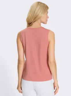 Shirttop mit Spitzeneinsatz