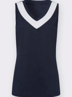 Shirttop mit V-Ausschnitt