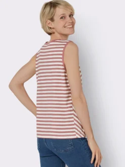 Shirttop mit Zierknöpfen im Vorderteil