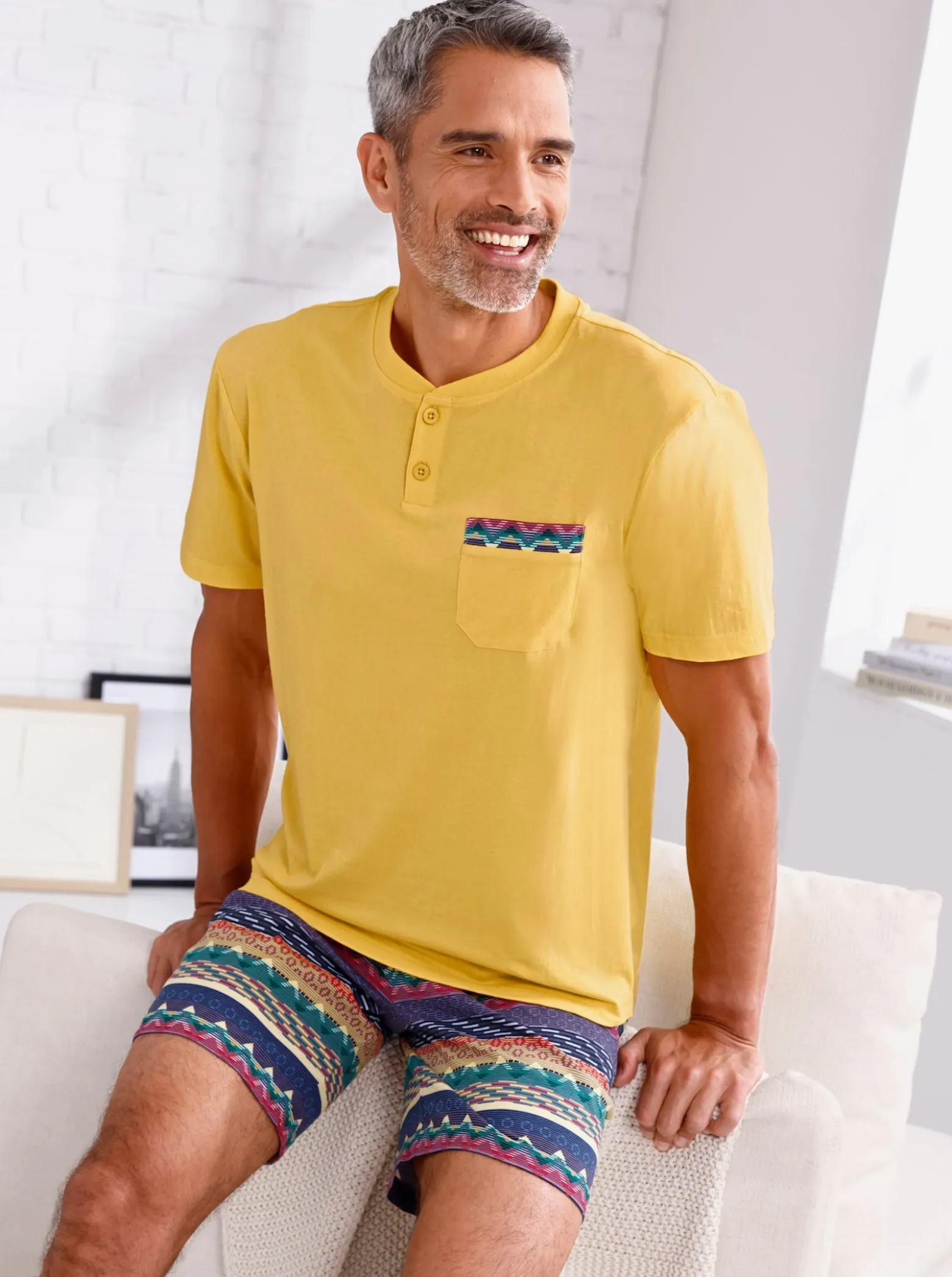 Shorty aus reiner Baumwolle