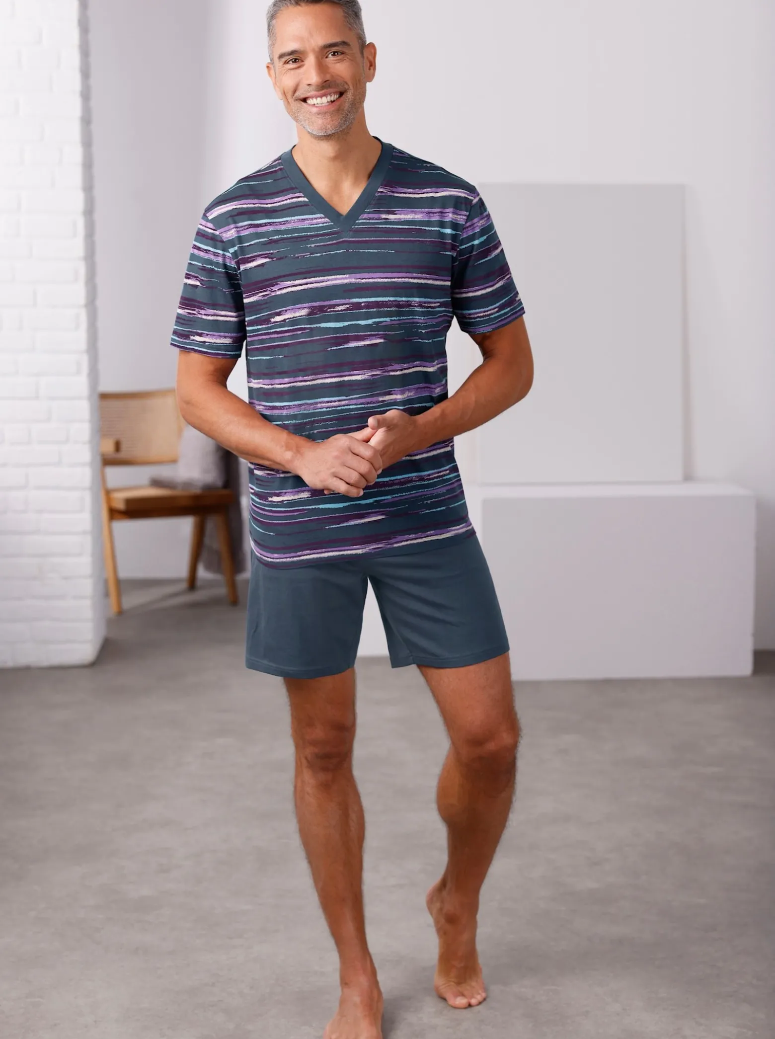 Shorty in Single-Jersey-Qualität