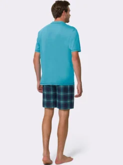 Shorty mit Karo-Hose