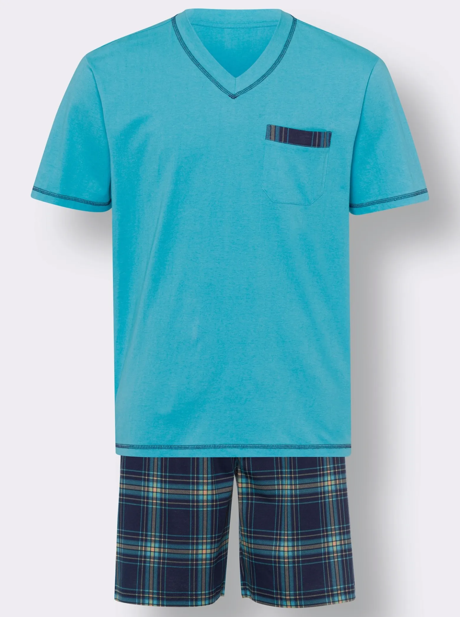 Shorty mit Karo-Hose