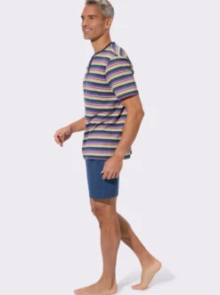 Shorty mit kurzer Knopfleiste