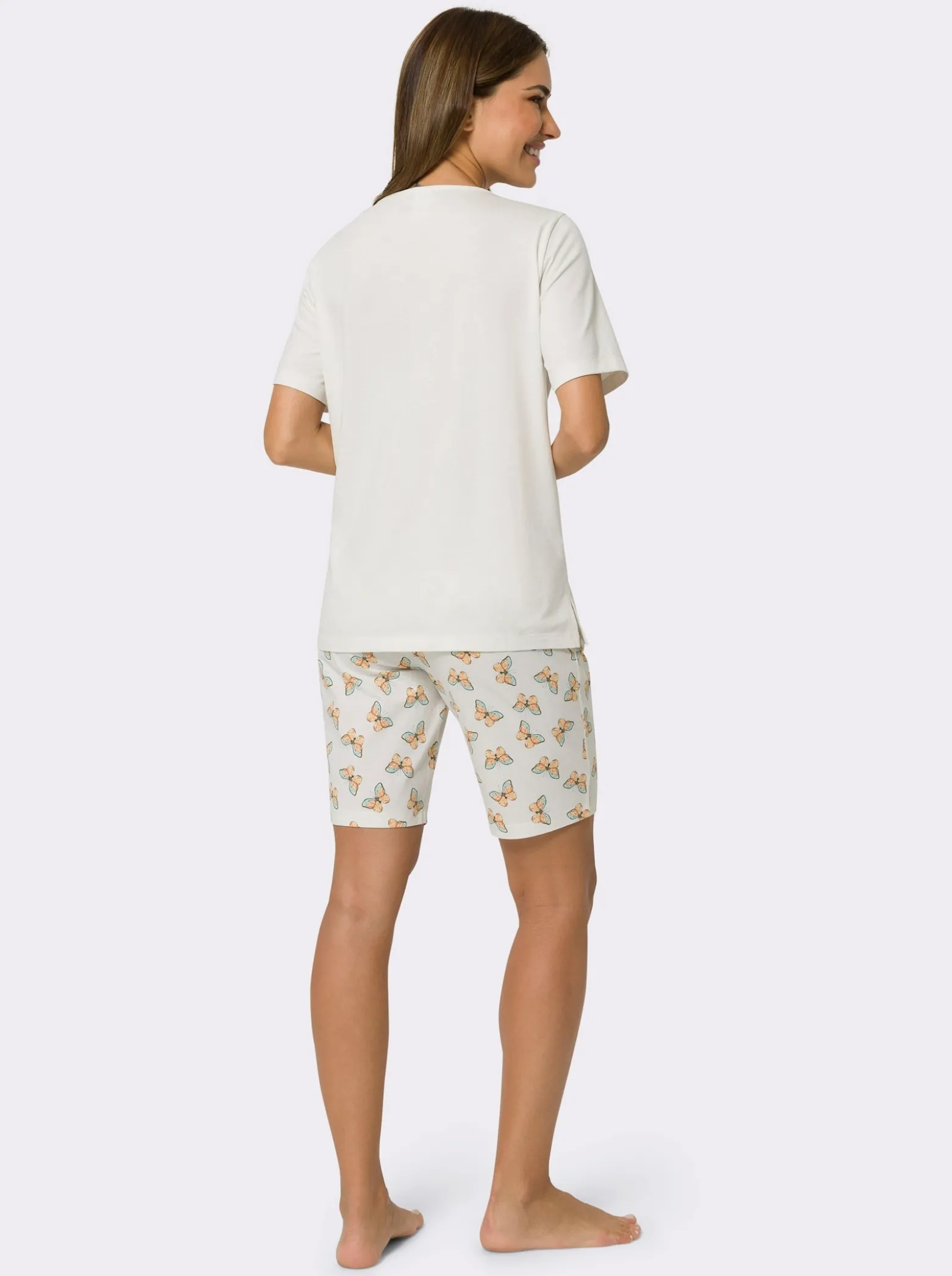 Shorty mit Schmetterlings-Druck