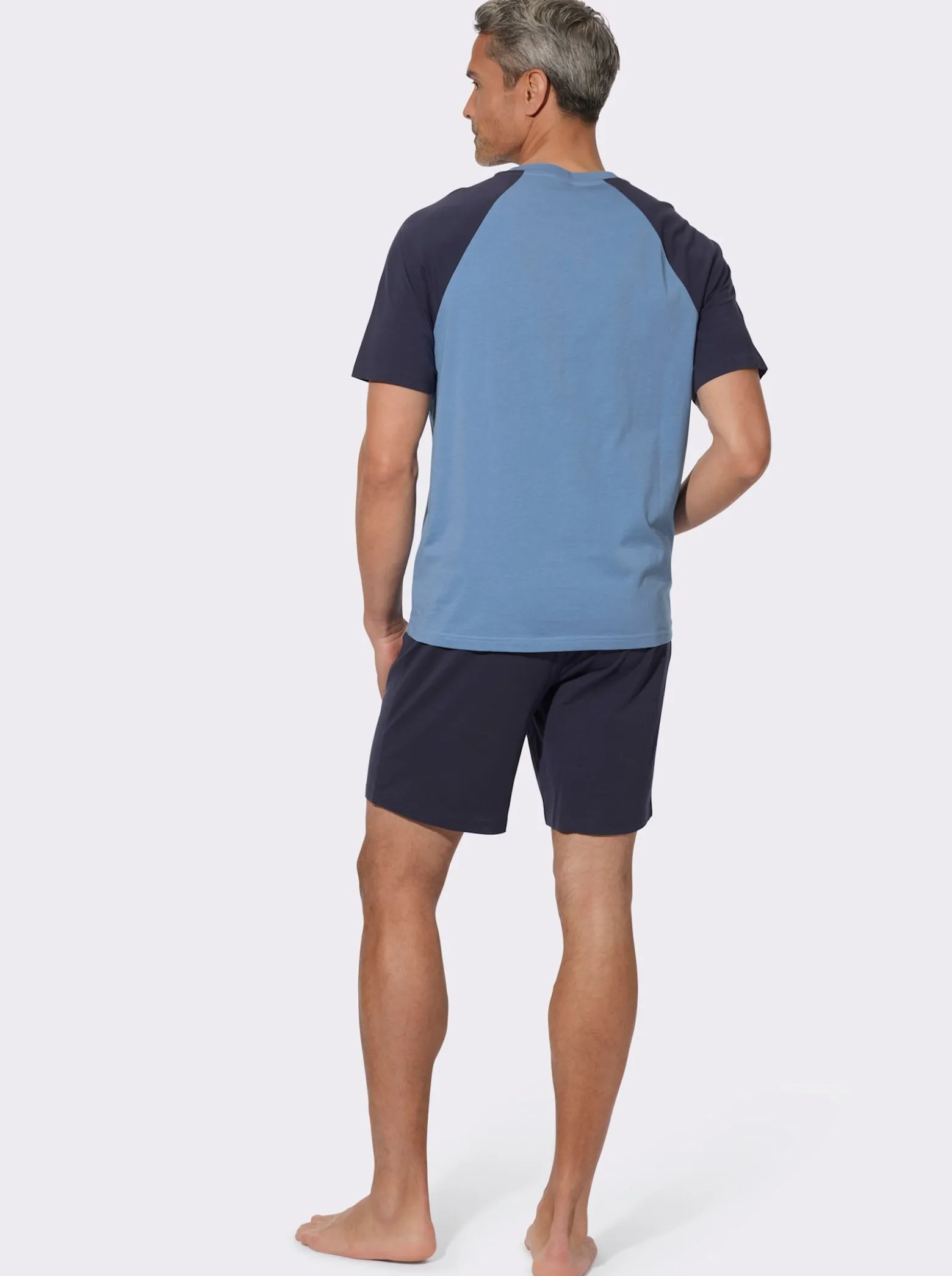 Shorty mit Streifen-Druck
