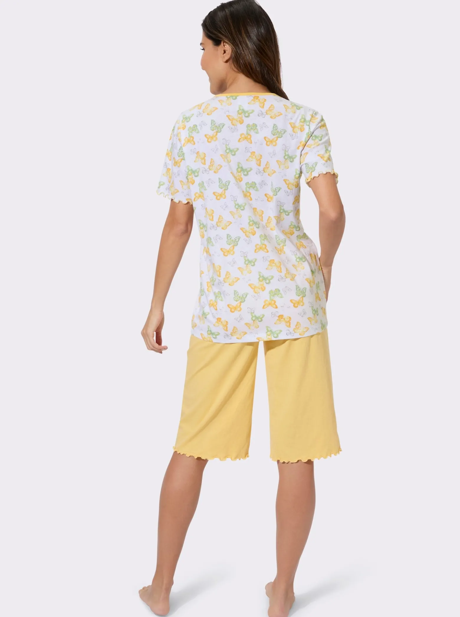 Shorty mit Wellensaum