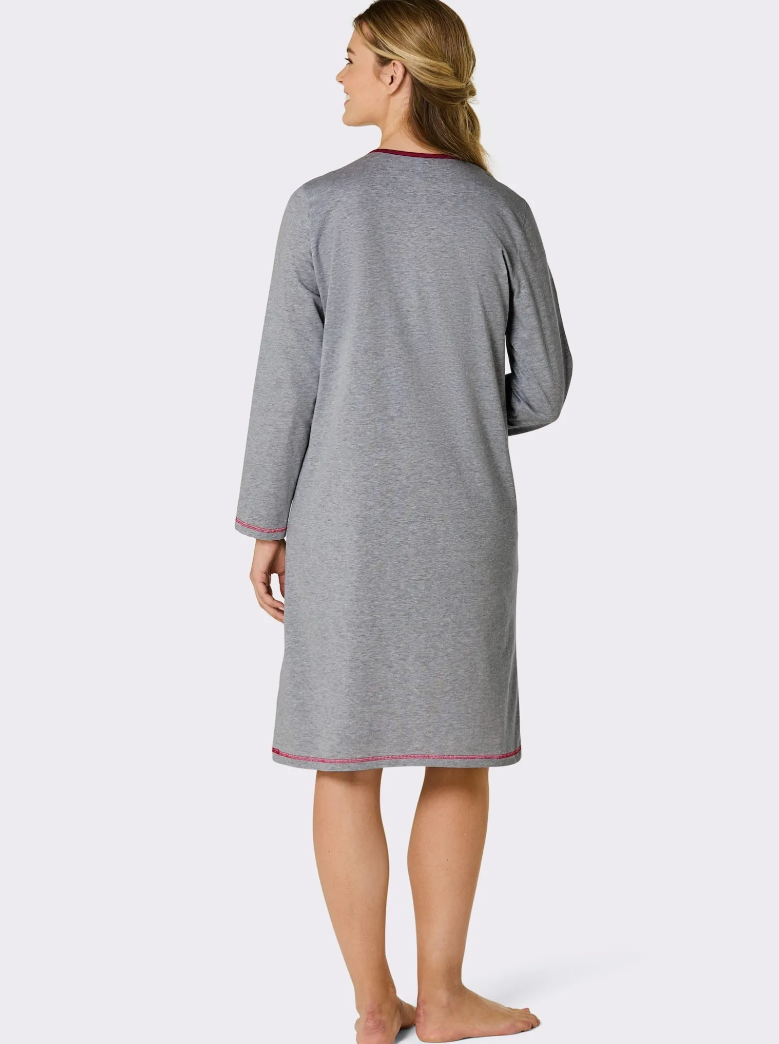 Sleepshirt mit Knopfleiste