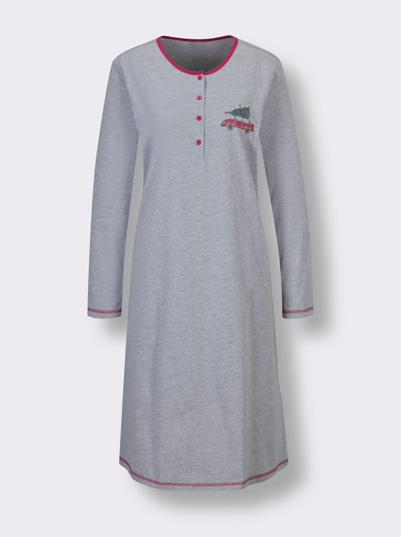 Sleepshirt mit Knopfleiste