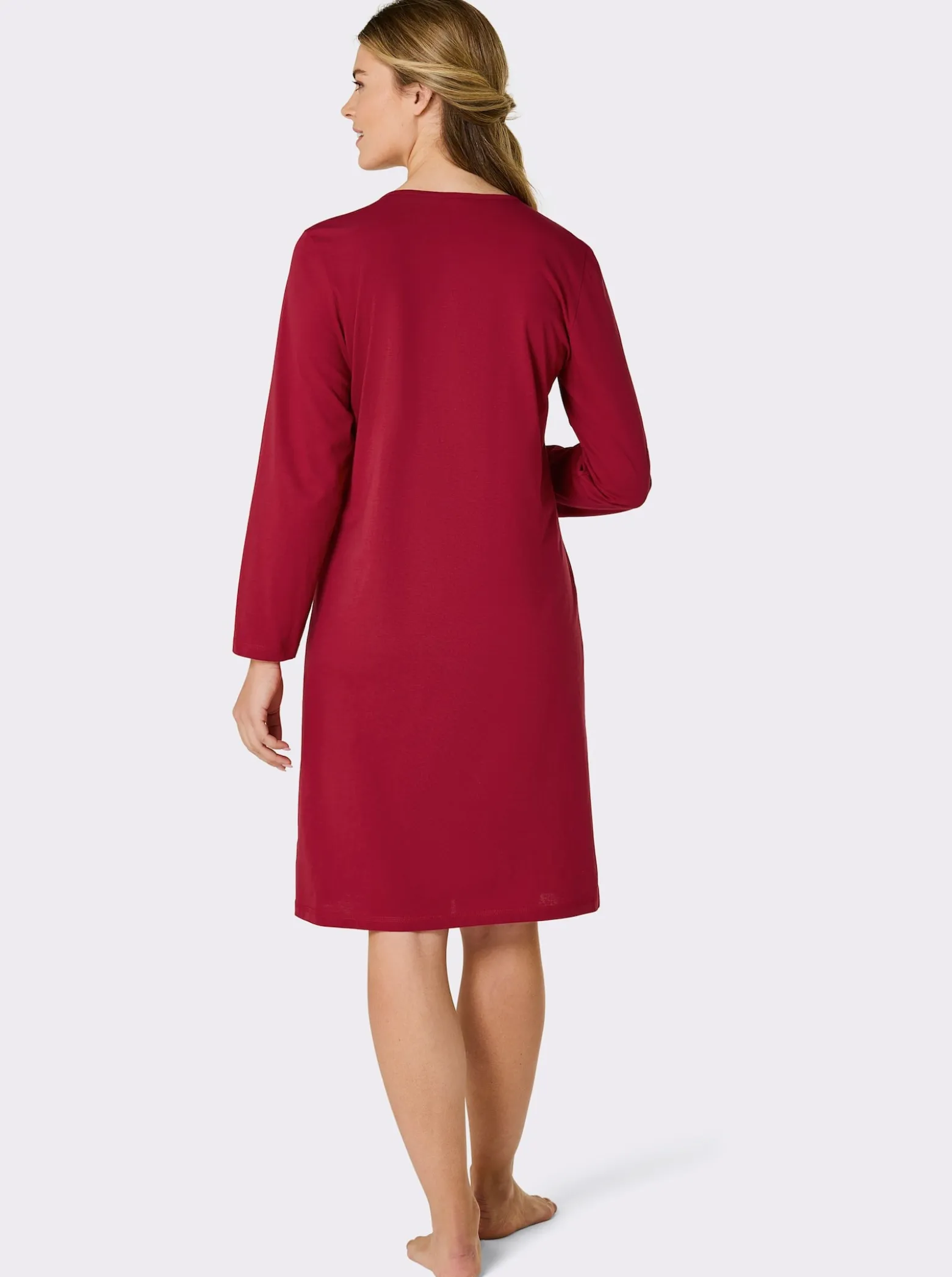 Sleepshirt mit Knopfleiste