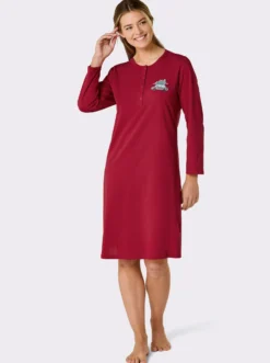 Sleepshirt mit Knopfleiste