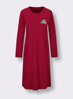 Sleepshirt mit Knopfleiste