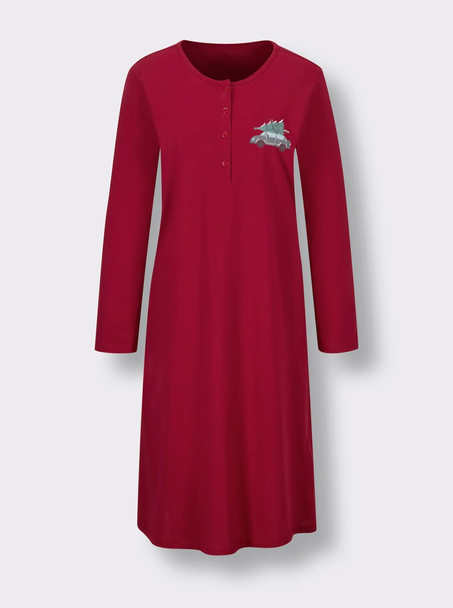 Sleepshirt mit Knopfleiste