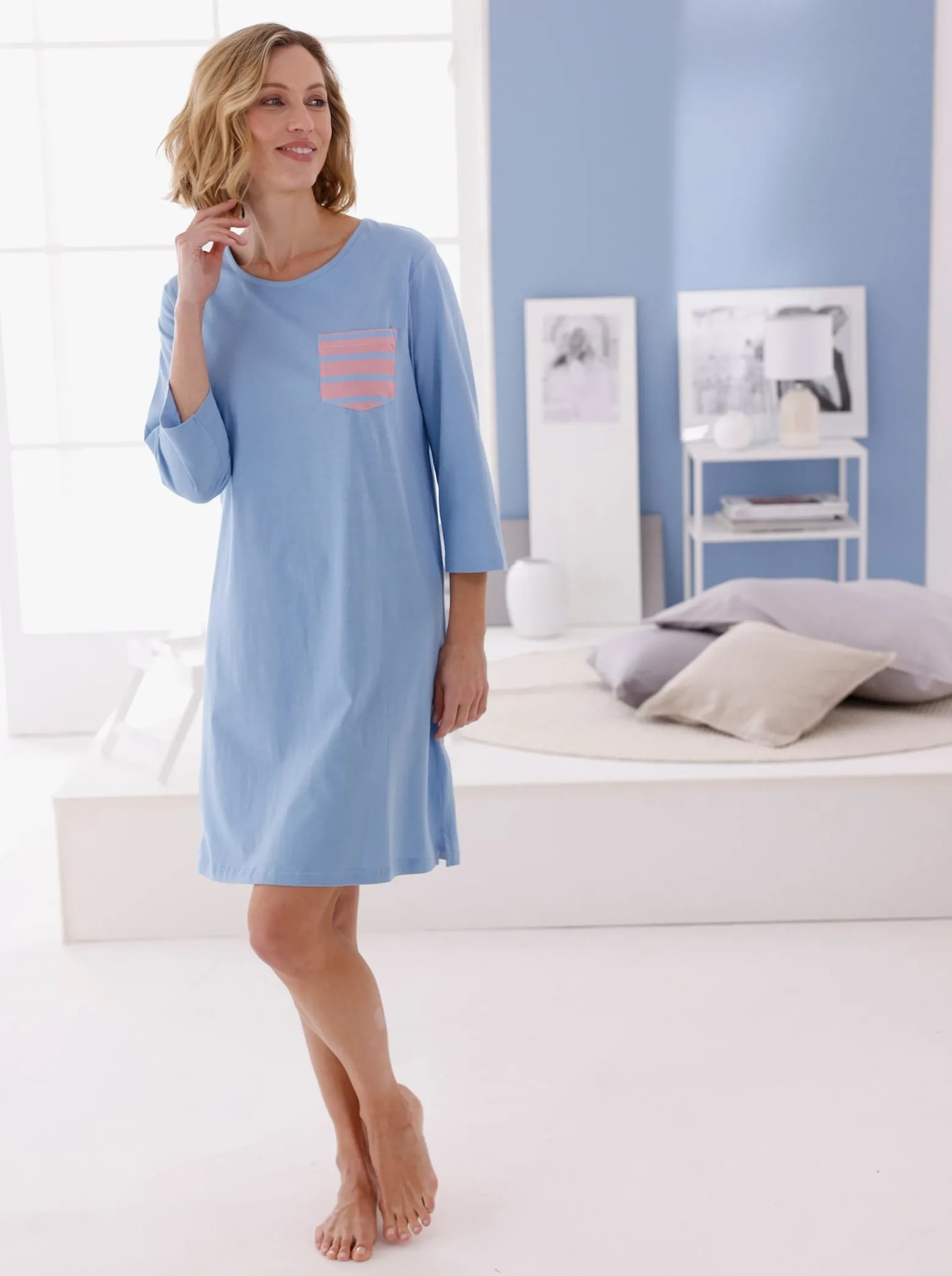 Sleepshirts im Baumwoll-Mix