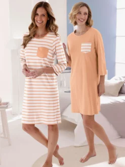 Sleepshirts im Baumwoll-Mix