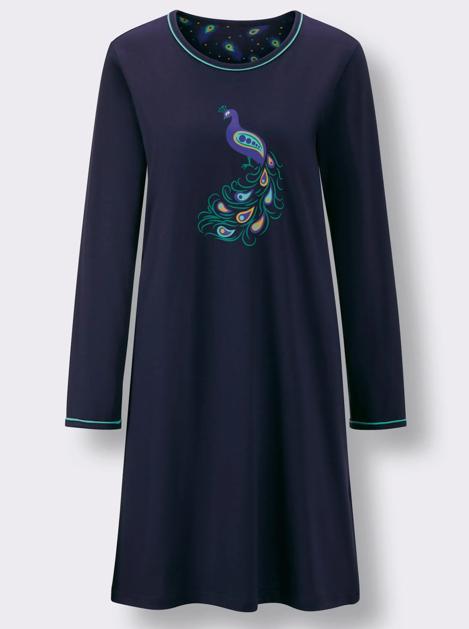Sleepshirts mit Pfau-Motiv
