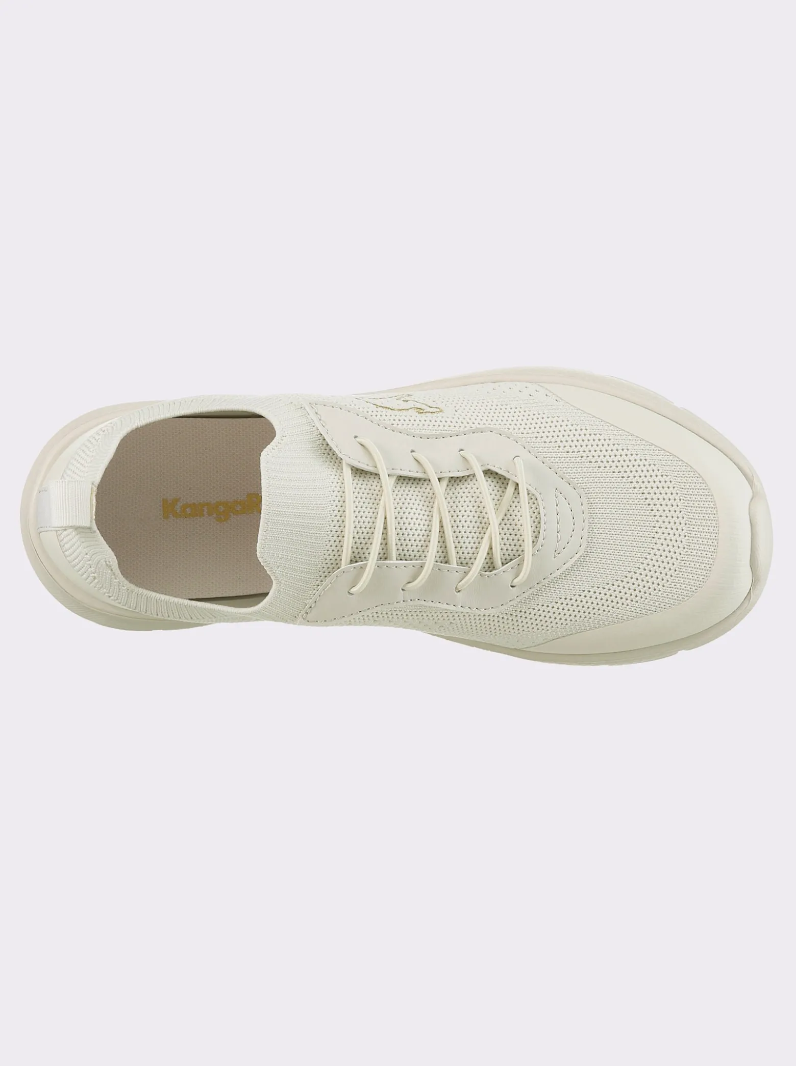 Slipper aus Mesh und Lederimitat