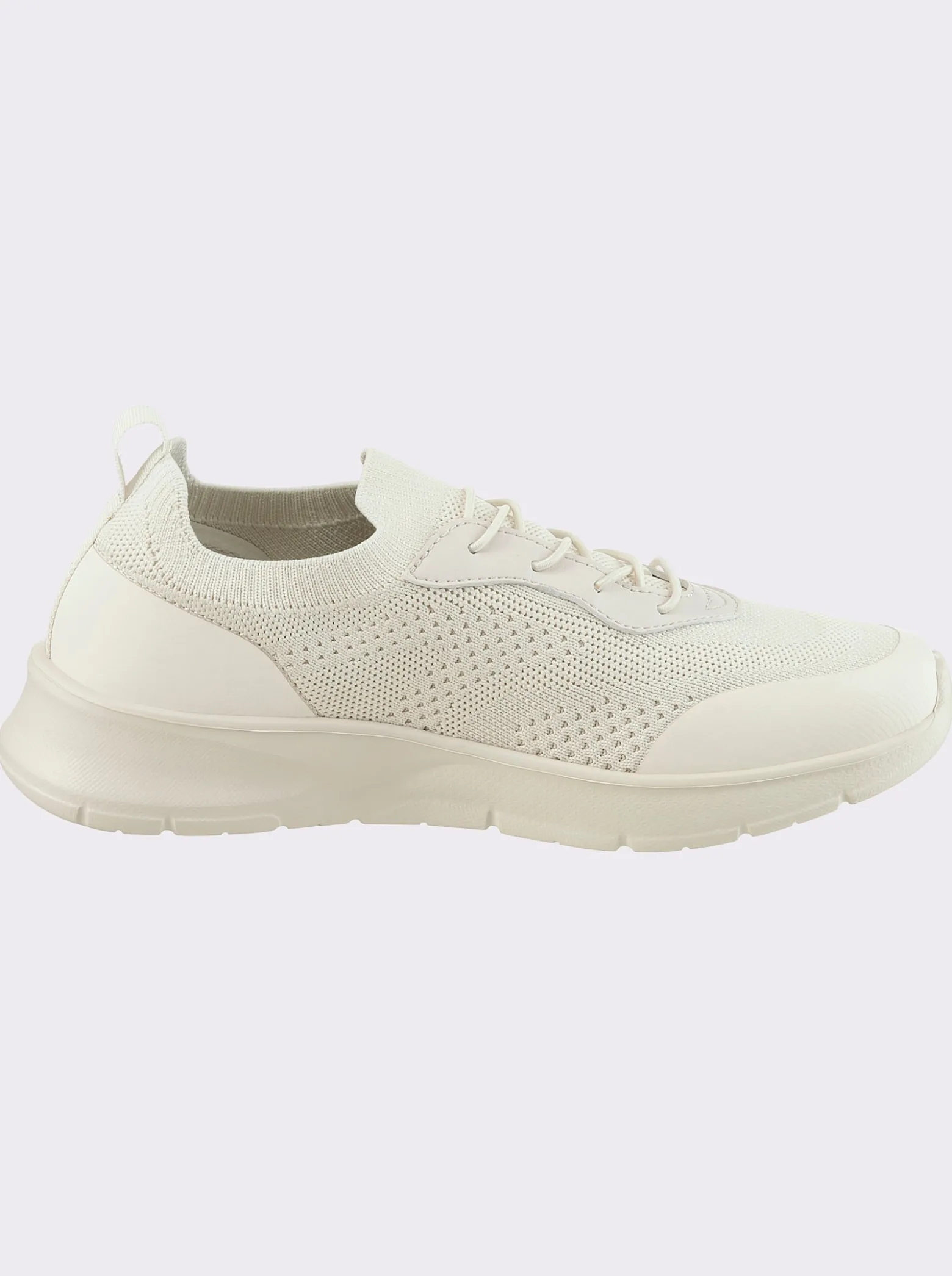 Slipper aus Mesh und Lederimitat