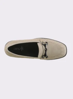 Slipper geprägtes Veloursleder