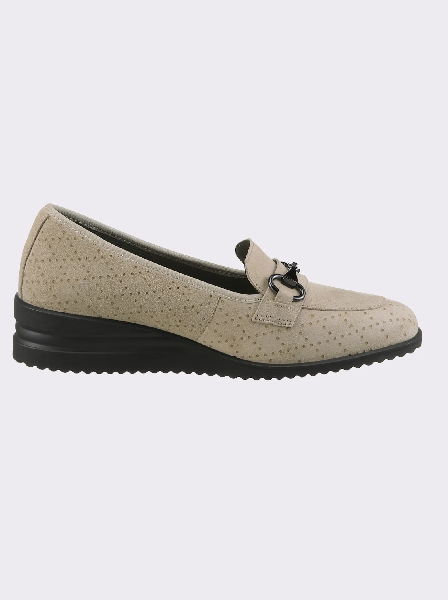 Slipper geprägtes Veloursleder
