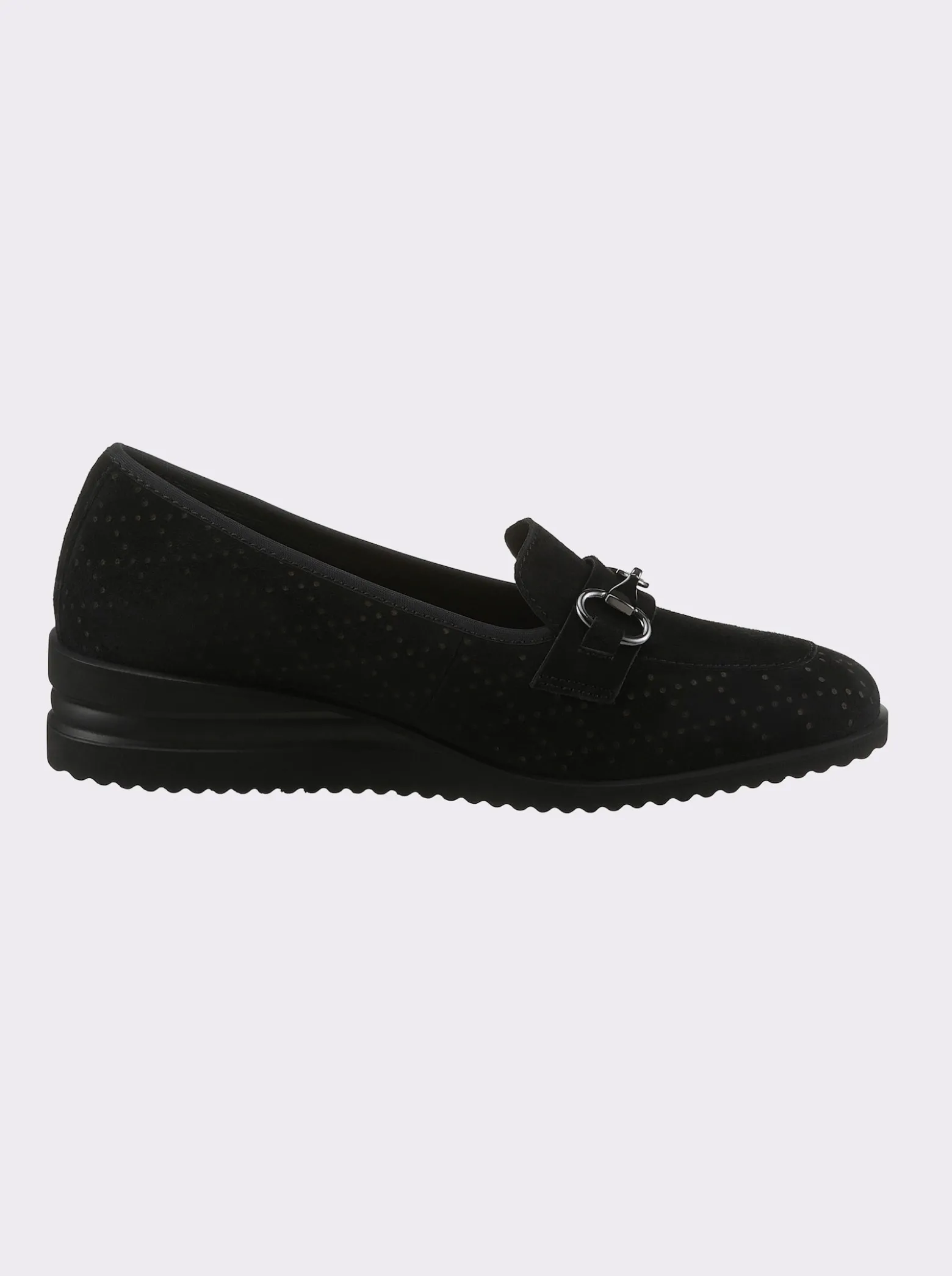 Slipper geprägtes Veloursleder