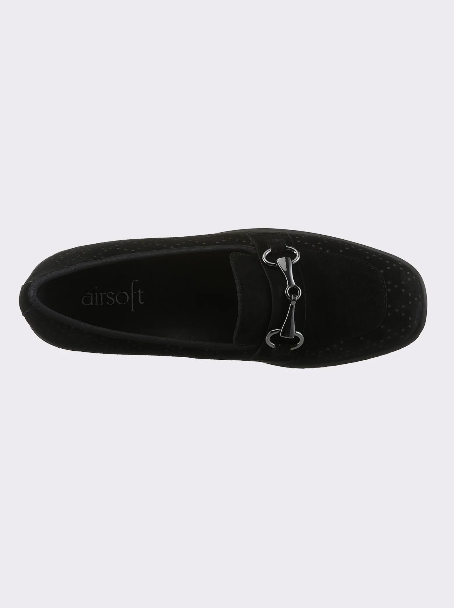 Slipper geprägtes Veloursleder