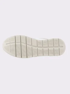 Sneaker im Mix aus Glatt- und Veloursleder