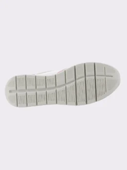 Sneaker im Mix aus Glatt- und Veloursleder