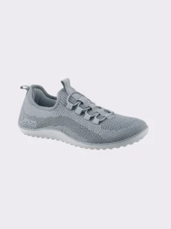 Sneaker mit flacher Gummi-Laufsohle