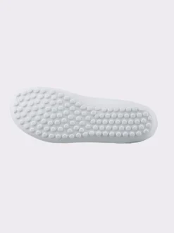 Sneaker mit flacher Gummi-Laufsohle