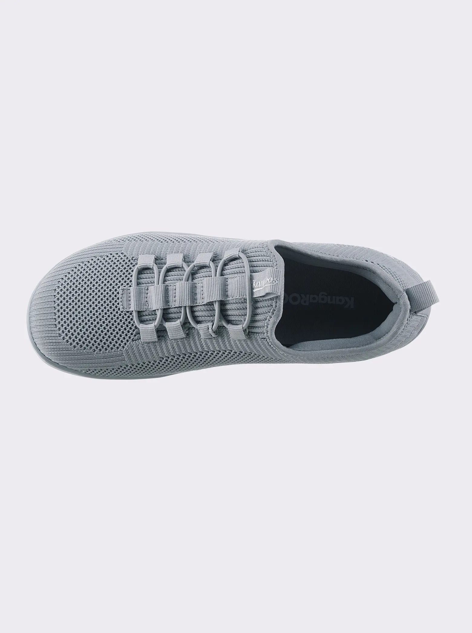 Sneaker mit flacher Gummi-Laufsohle