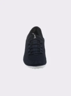 Sneaker mit flacher Gummi-Laufsohle