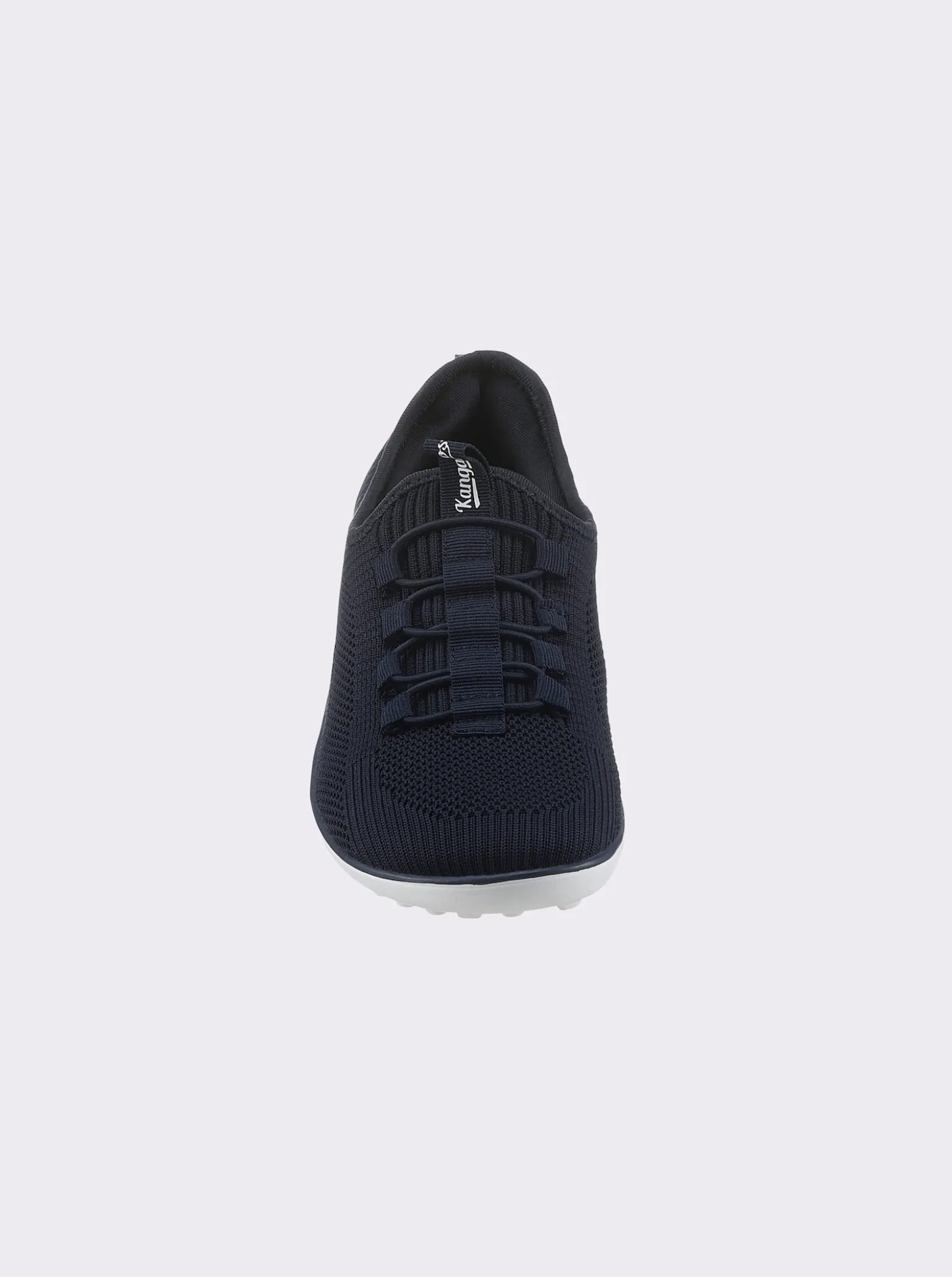 Sneaker mit flacher Gummi-Laufsohle