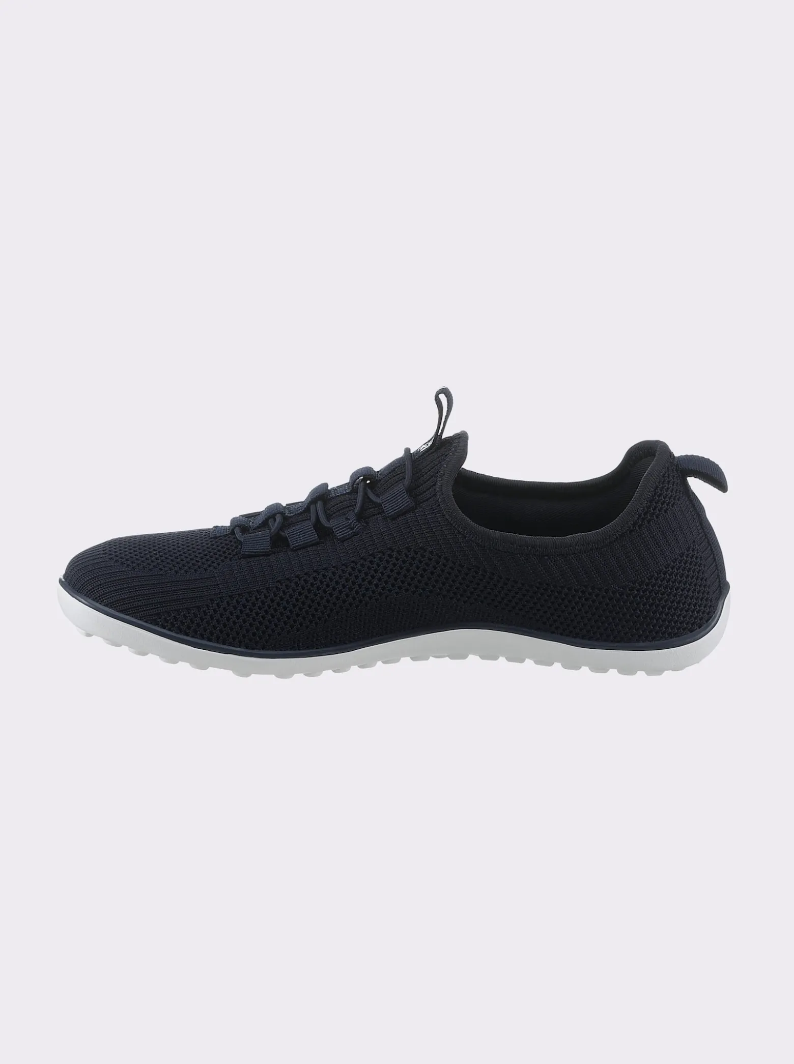 Sneaker mit flacher Gummi-Laufsohle