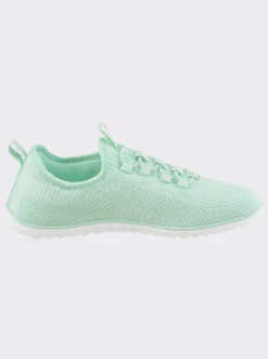 Sneaker mit flacher Gummi-Laufsohle
