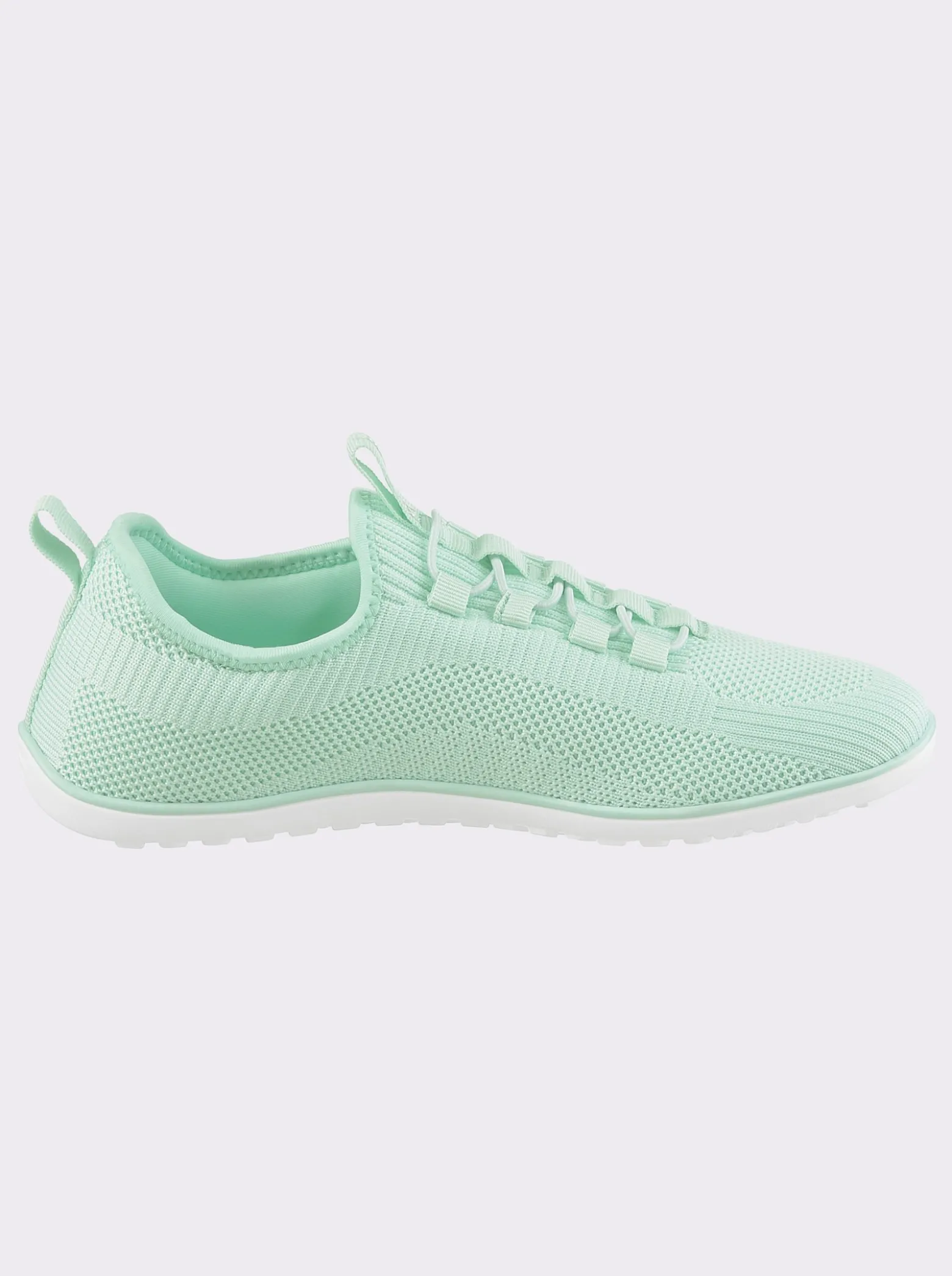 Sneaker mit flacher Gummi-Laufsohle