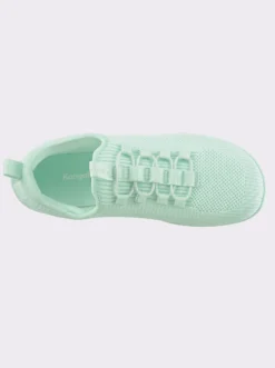 Sneaker mit flacher Gummi-Laufsohle