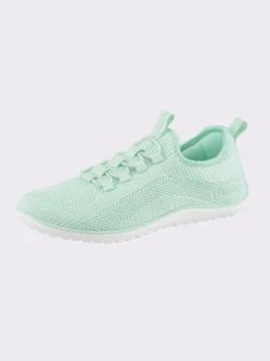 Sneaker mit flacher Gummi-Laufsohle